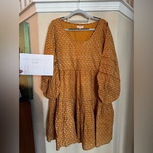 Gold Pink Chicken dress